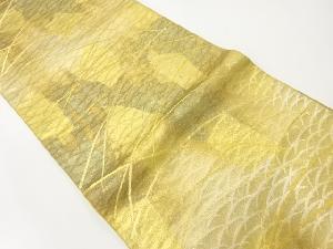 アンティーク　芝草模様織出し袋帯（材料）